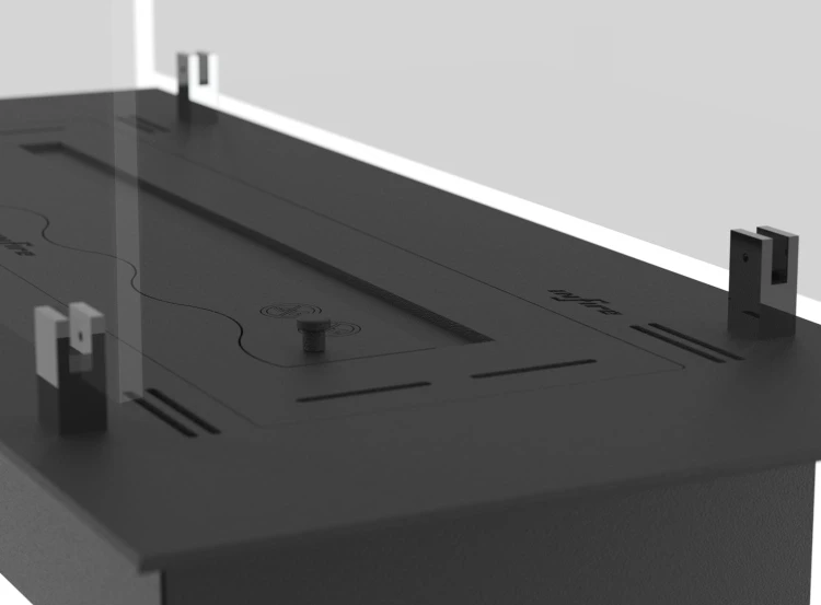 Wkład SLIM LINE INSERT 800 BLACK do zabudowy w meblach