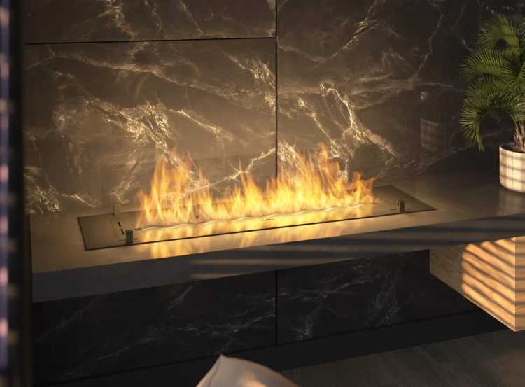 Wkład SLIM LINE INSERT 1200 BLACK do zabudowy w meblach