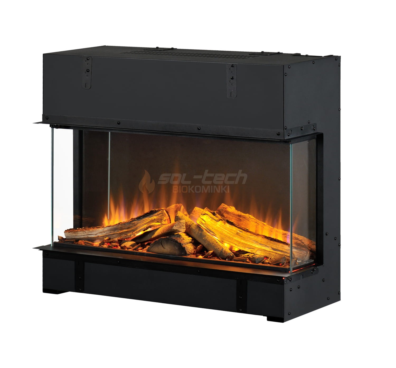 Wkład kominkowy elektryczny DIMPLEX Vivente Plus 75 w wersji 3-stronnej