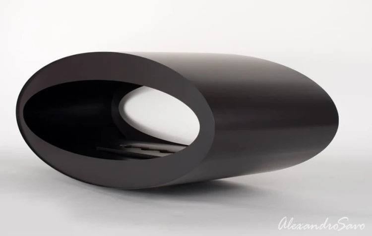 Biokominek wolnostojący MERU BLACK 1115