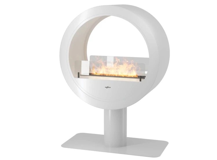 Biokominek wolnostojący INCYRCLE STAND 2Side biały