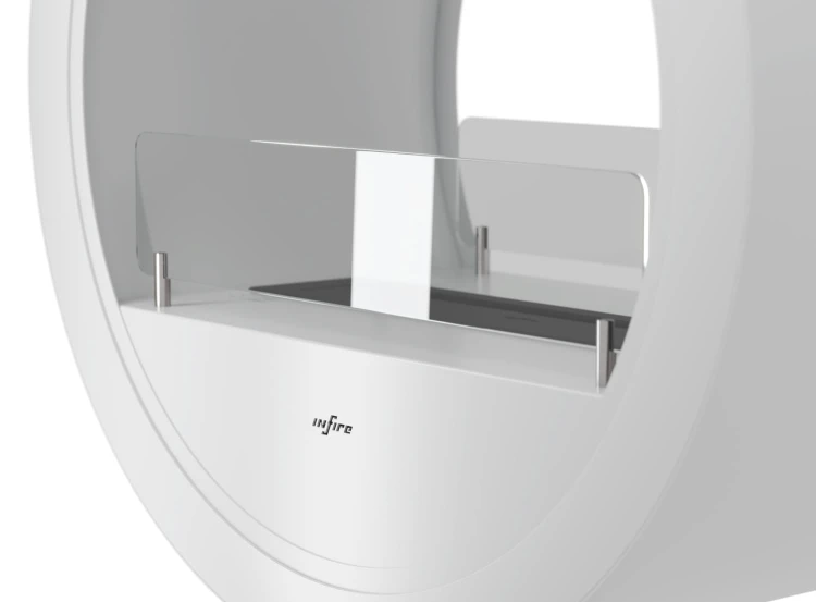 Biokominek wolnostojący INCYRCLE STAND 2Side biały