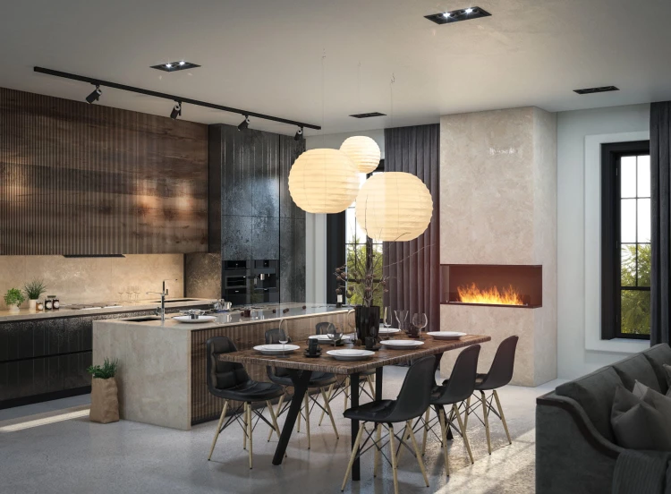 Biokominek trójstronny INSIDE C1200 Vers2