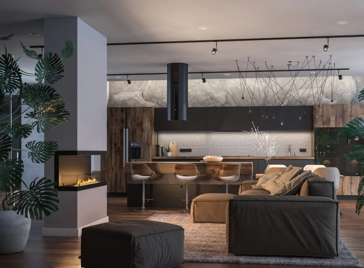 Biokominek trójstronny INSIDE C1200 Vers3