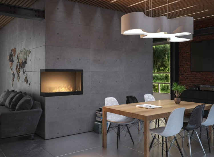 Biokominek narożny INSIDE L800 Vers1