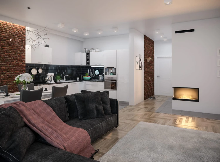 Biokominek narożny INSIDE L800 Vers2