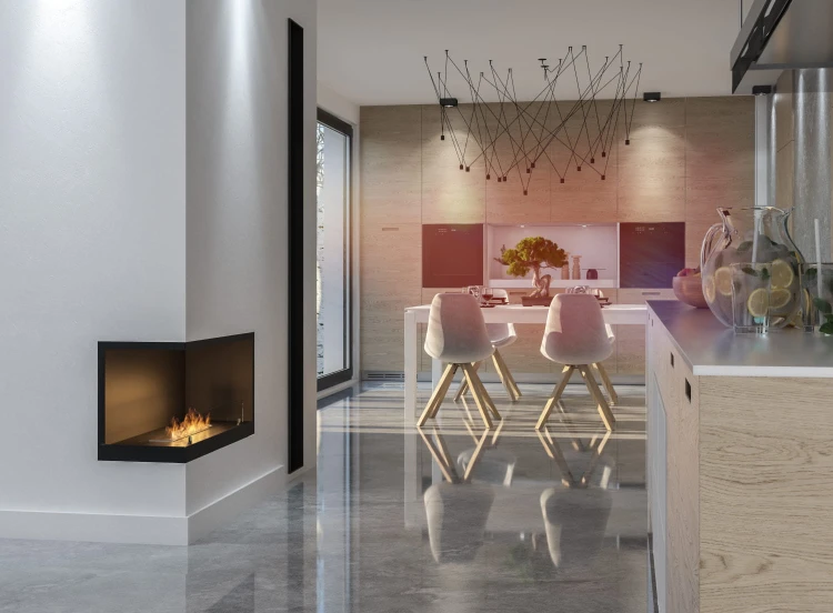 Biokominek narożny INSIDE L800 Vers2