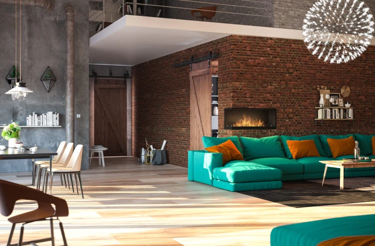 Biokominek narożny INSIDE L1100 Vers2