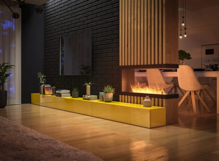 Biokominek trójstronny INSIDE U1000 Vers 2