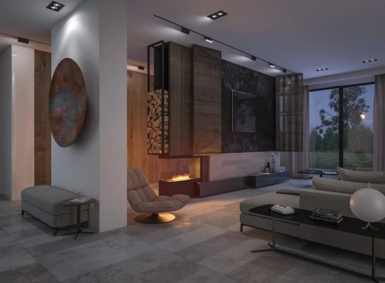 Biokominek trójstronny INSIDE U800