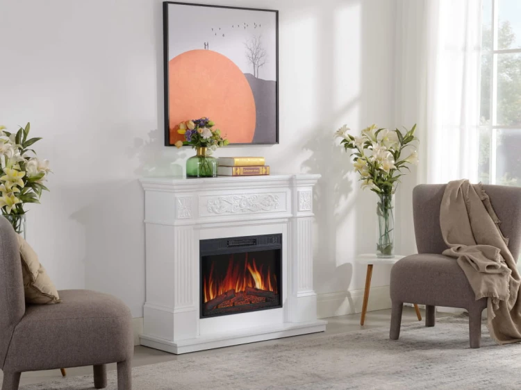 Kominek elektryczny portalowy Toscana AF23S biały