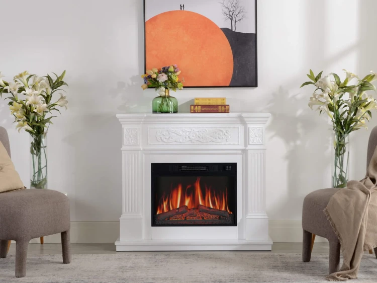 Kominek elektryczny portalowy Toscana AF23S biały