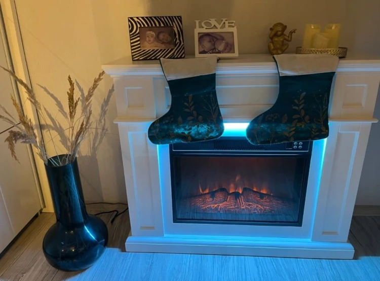 Kominek elektryczny portalowy ArtiFlame Linz AF23S biały LED