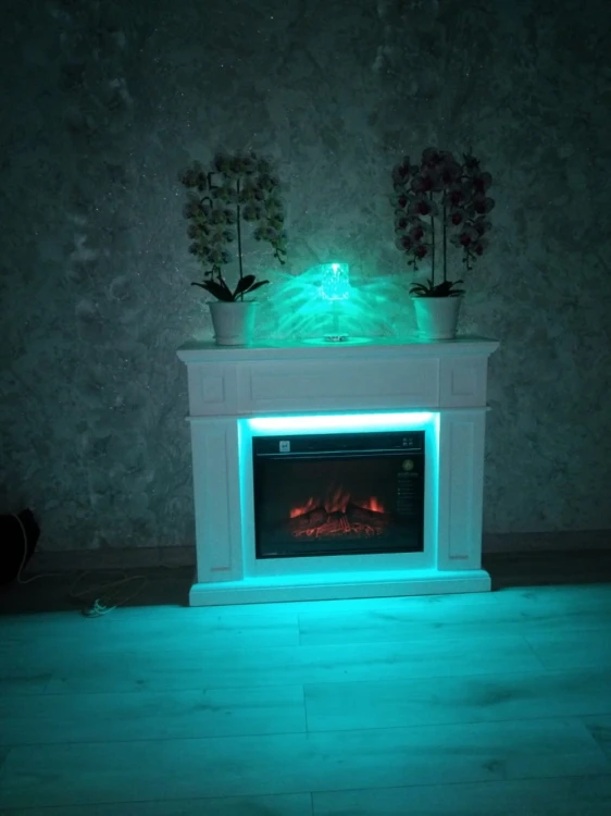 Kominek elektryczny portalowy ArtiFlame Linz AF23S biały LED