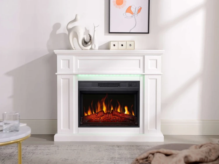 Kominek elektryczny portalowy ArtiFlame Linz AF23S biały LED