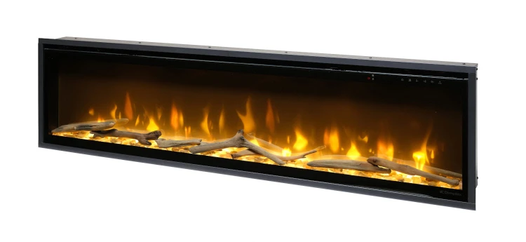 Wkład kominkowy elektryczny DIMPLEX Ignite Evolve 60 z drewnem dryftowym i grysem szklanym (w standardzie)