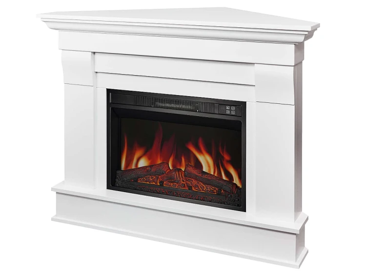 Kominek elektryczny narożny ArtiFlame Albion Corner AF23S biały