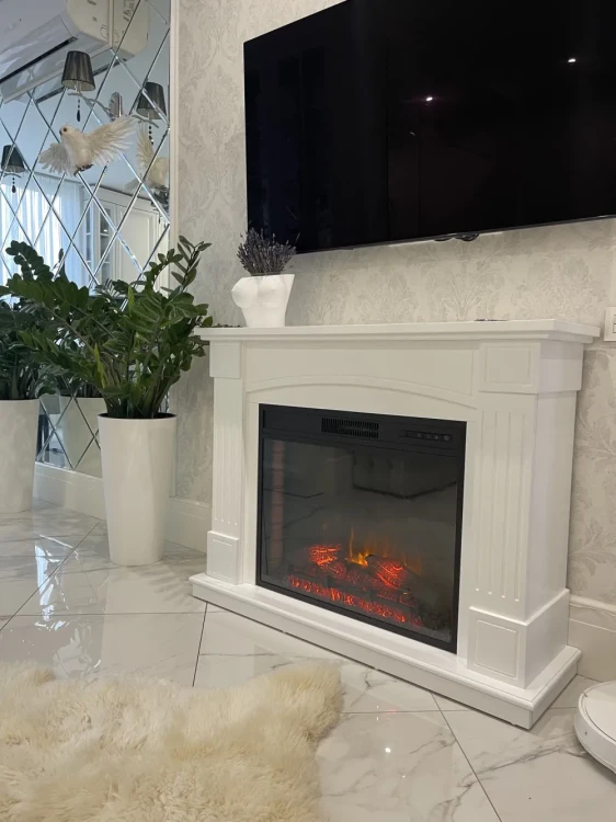 Kominek elektryczny portalowy ArtiFlame Boston AF28S biały