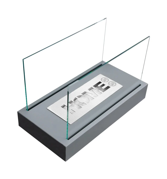 Biokominek stołowy HOME szary