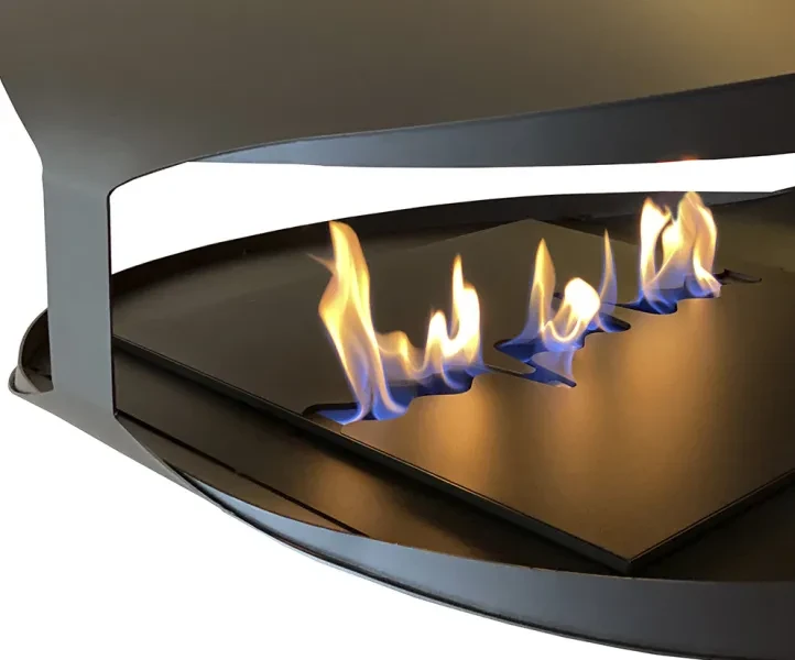 Biokominek sufitowy HUALALAI ROUND BLACK TUBE