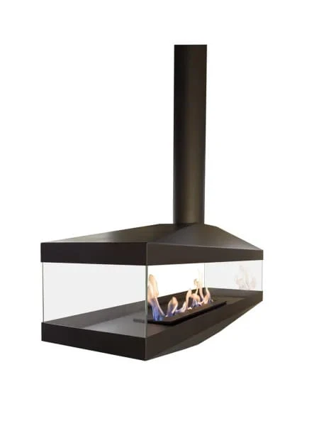 Biokominek sufitowy EGON BLACK TUBE