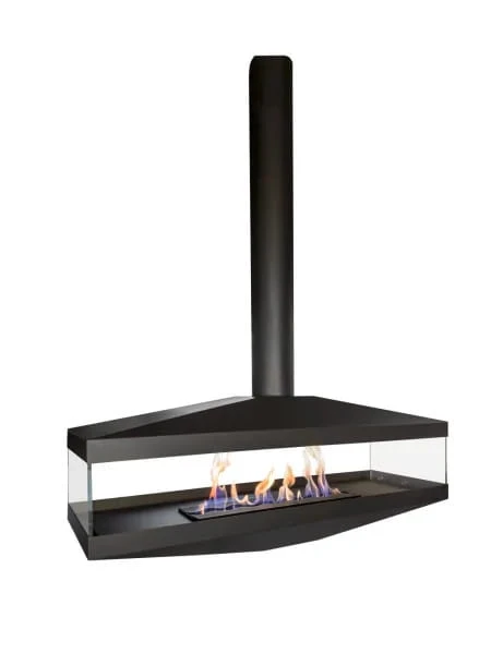 Biokominek sufitowy EGON BLACK TUBE