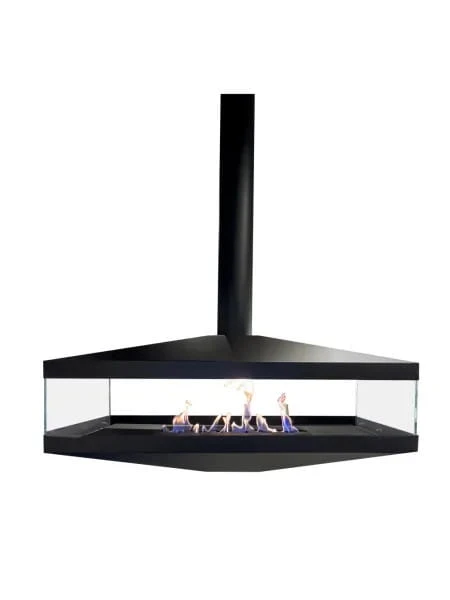 Biokominek sufitowy EGON BLACK TUBE