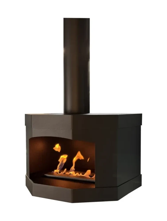 Biokominek sufitowy COCCOLA BLACK TUBE