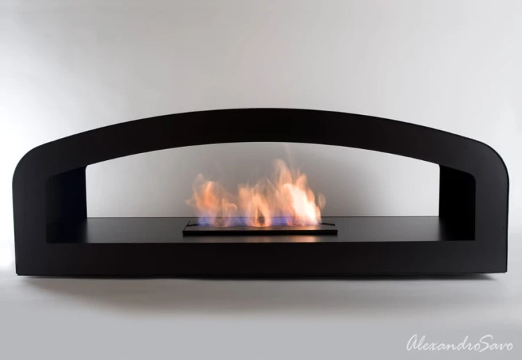 Biokominek sufitowy FALCON BLACK TUBE