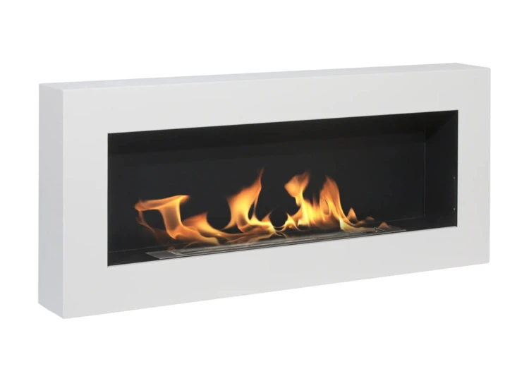 Biokominek wiszący 900x400 BOX TÜV biały mat