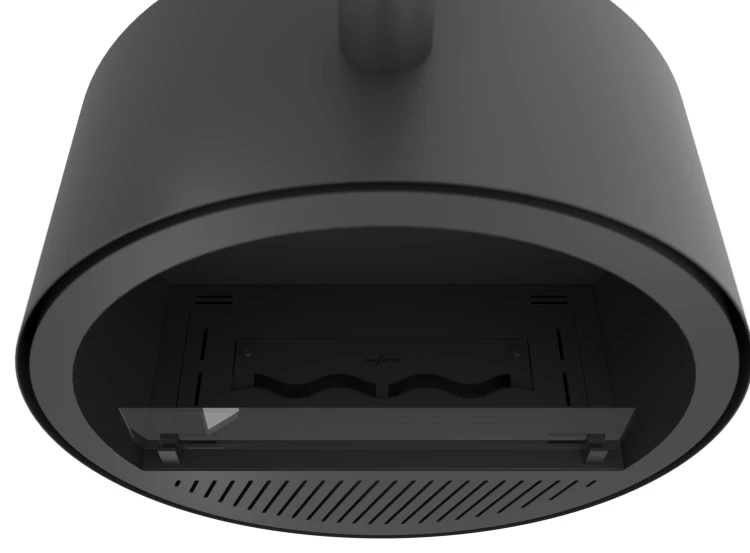 Biokominek sufitowy INCYRCLE SLIM czarny (czarny + czarne wnętrze)