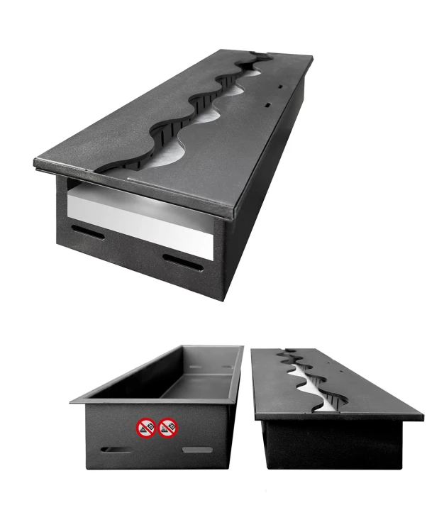 Palnik na biopaliwo Fala 800/160 czarny z pojemnikiem zabezpieczającym