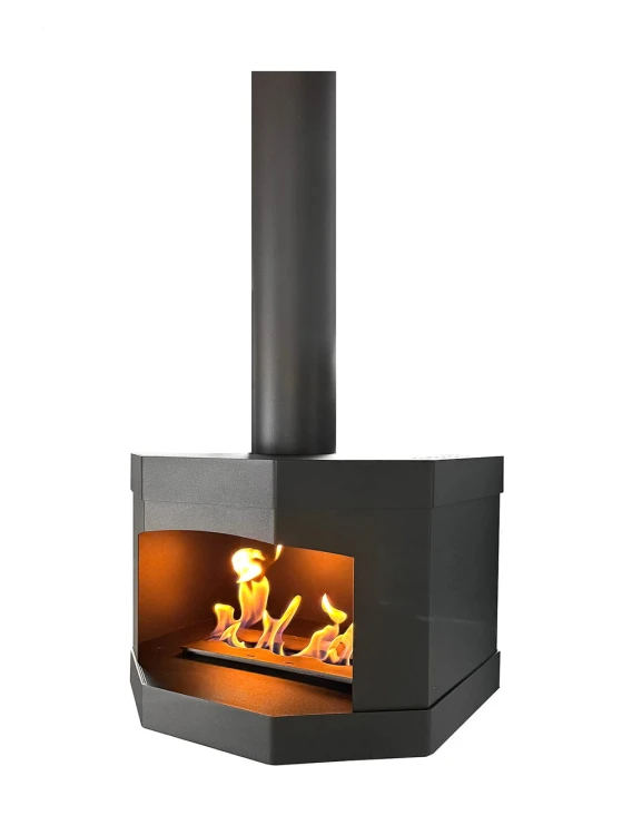 Biokominek sufitowy COCCOLA BLACK TUBE