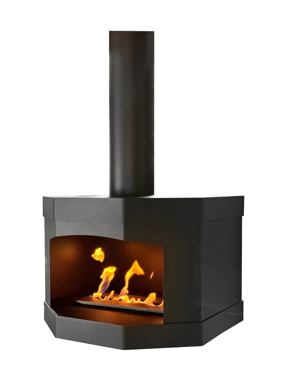 Biokominek sufitowy COCCOLA BLACK TUBE