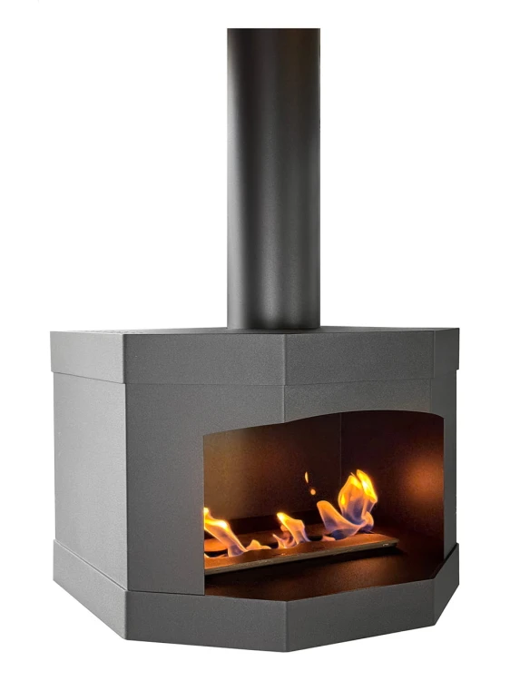 Biokominek sufitowy COCCOLA BLACK TUBE