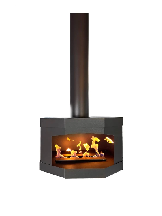 Biokominek sufitowy COCCOLA BLACK TUBE