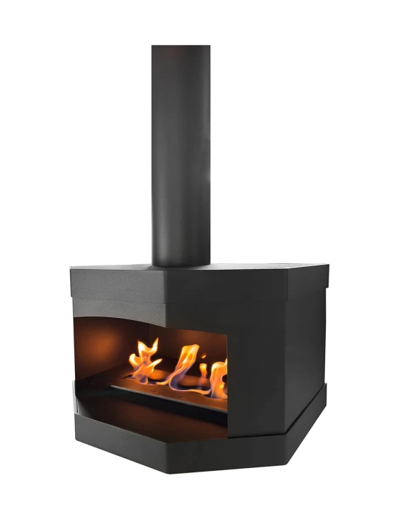 Biokominek sufitowy COCCOLA BLACK TUBE