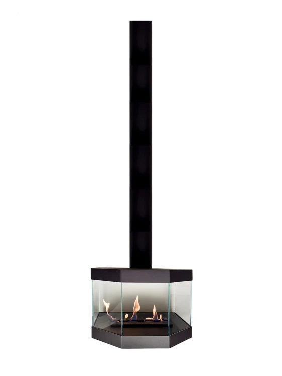 Biokominek sufitowy COCCOLA TUBE GLASS