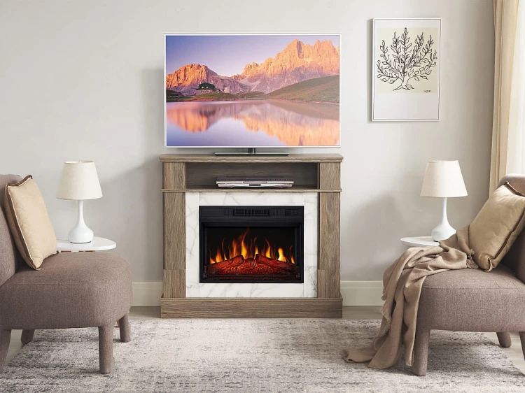 Kominek elektryczny portalowy Artiflame For Living AF23S dąb szary