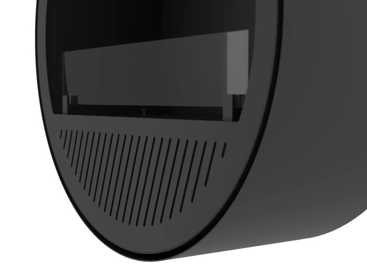 Biokominek wiszący INCYRCLE SLIM WALL czarny (czarne wnętrze i palnik)