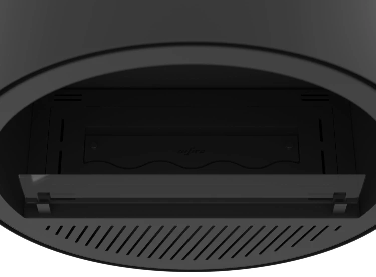 Biokominek wiszący INCYRCLE SLIM WALL czarny (czarne wnętrze i palnik)