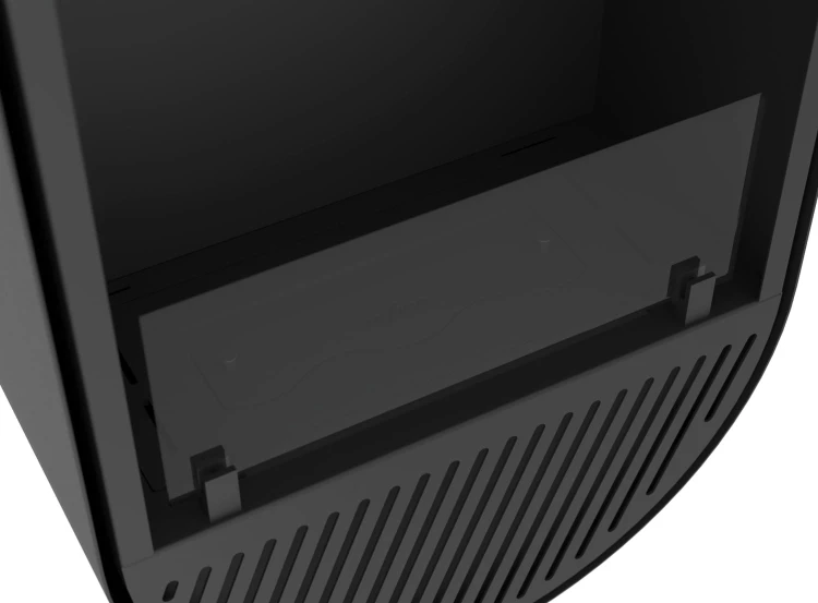 Biokominek wiszący INCYRCLE SLIM VERT czarny (czarne wnętrze)