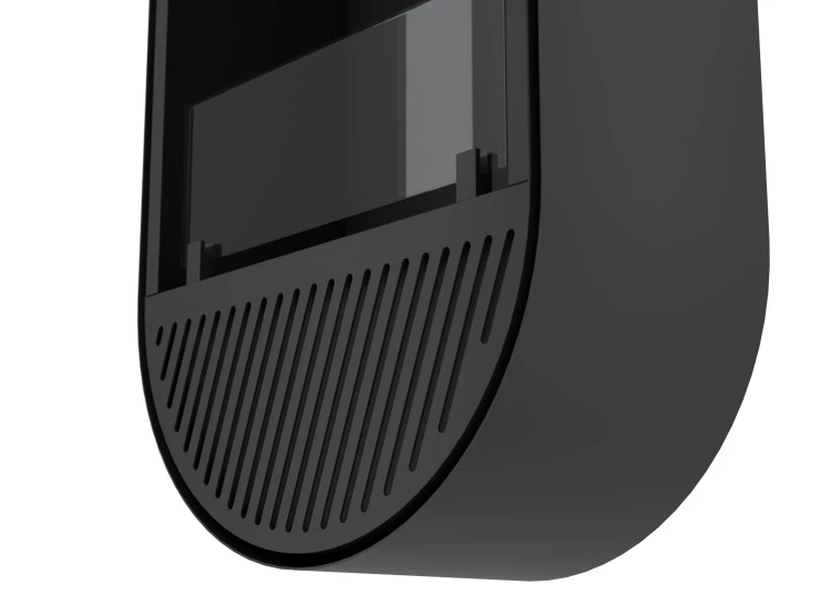 Biokominek wiszący INCYRCLE SLIM VERT czarny (czarne wnętrze)