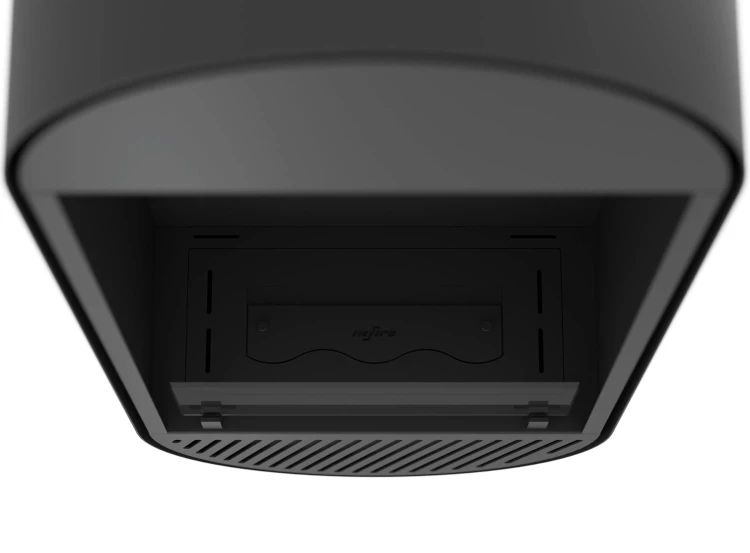 Biokominek wiszący INCYRCLE SLIM VERT czarny (czarne wnętrze)