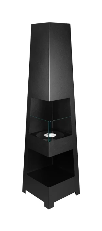 Biokominek wolnostojący PYRAMID GARDEN czarny mat