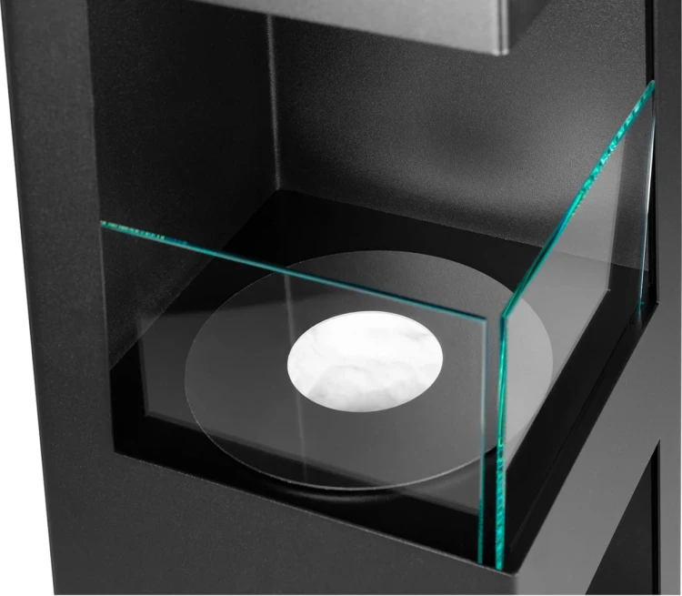 Biokominek wolnostojący PYRAMID GARDEN czarny mat