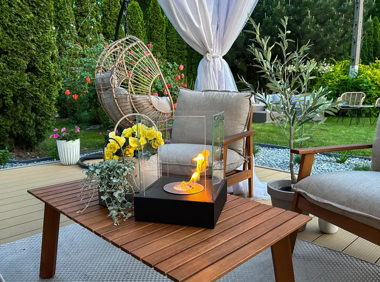 Biokominek wolnostojący SUNSET GARDEN MINI czarny