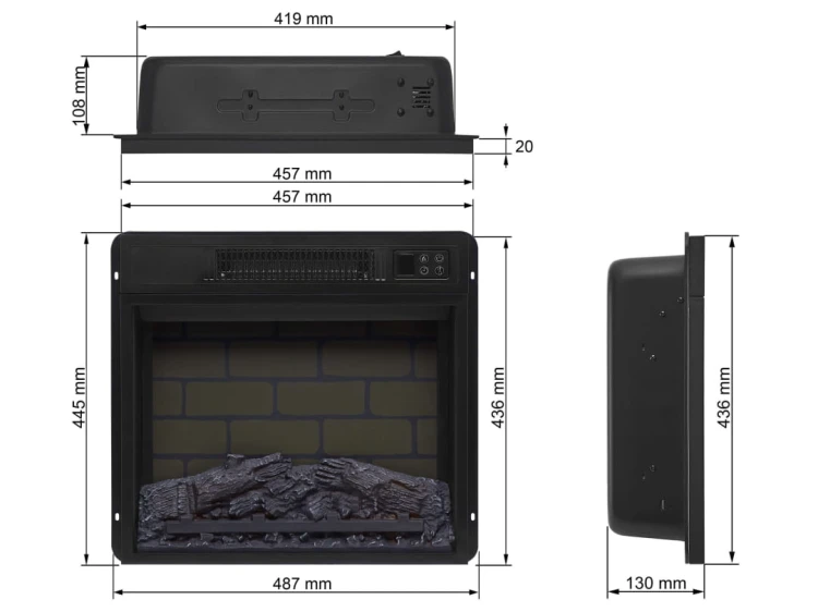 Wkład kominkowy elektryczny ArtiFlame AF18B