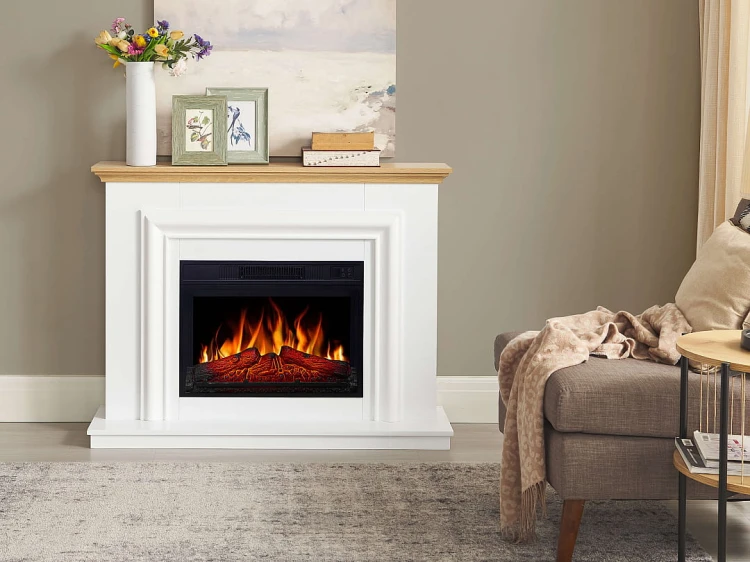 Kominek elektryczny portalowy ArtiFlame Marbelya AF23S biały