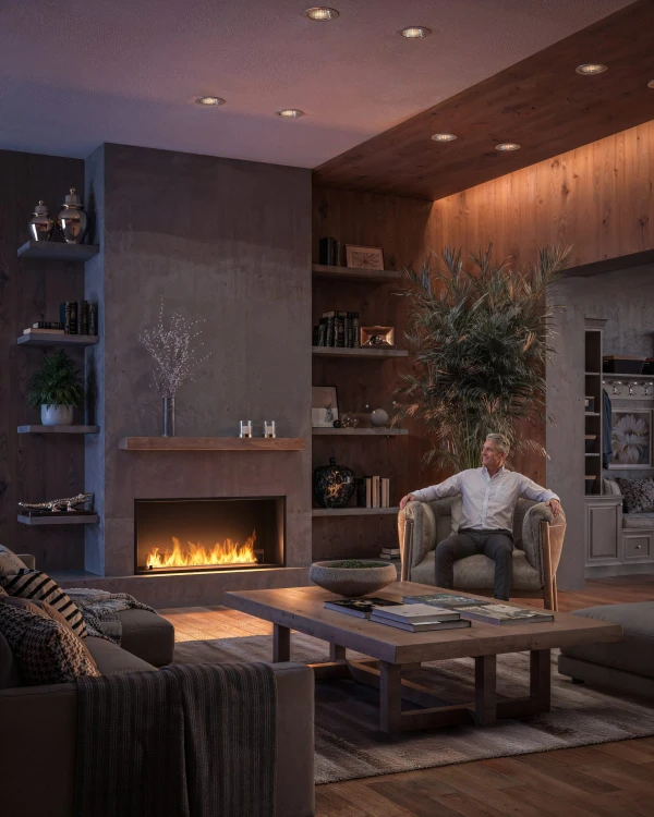 Biokominek automatyczny do zabudowy ETRONIC INSIDE 1200